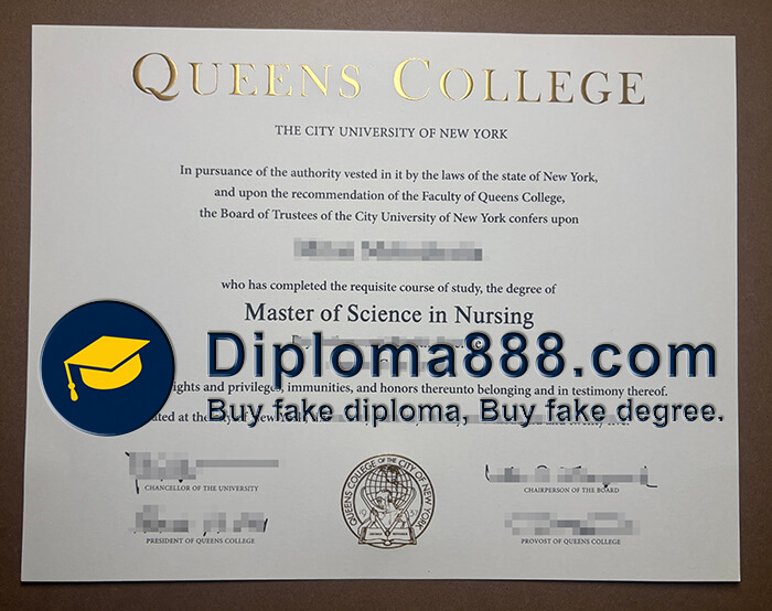 Queens College diploma