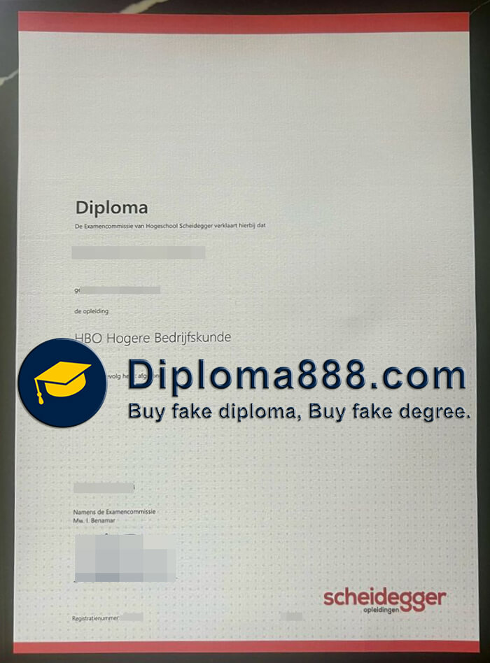Scheidegger Opleidingen diploma
