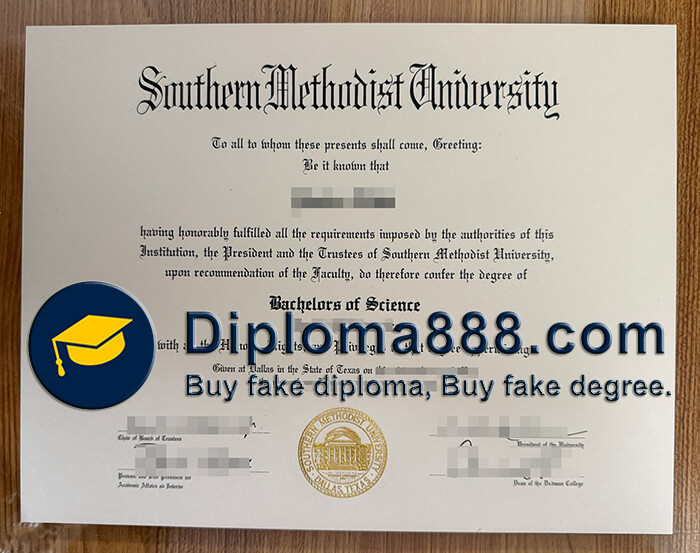 Southern Methodist University diploma