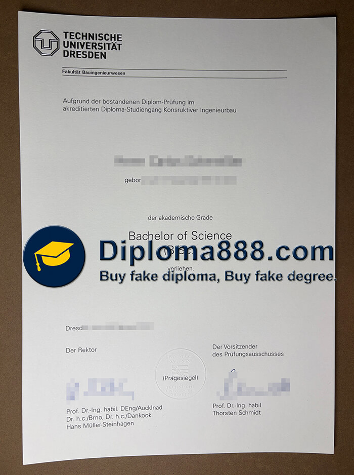 Technische Universität Dresden Urkunde