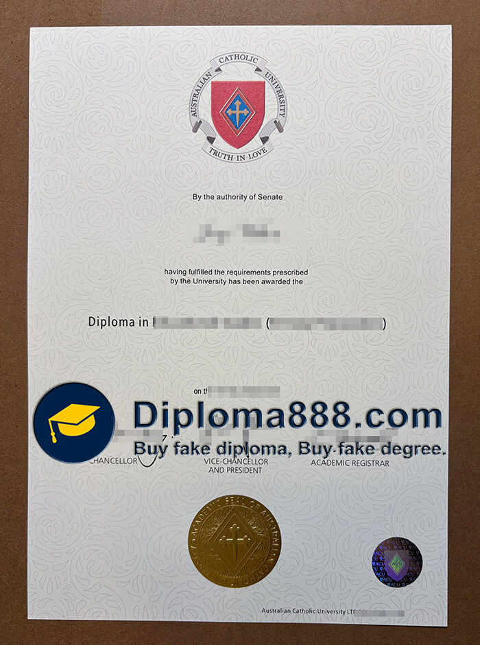 Australian Catholic University diploma