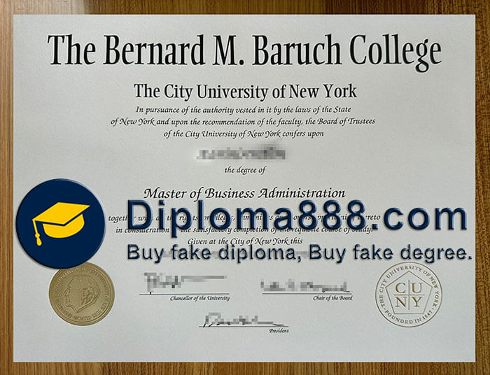Baruch College diploma