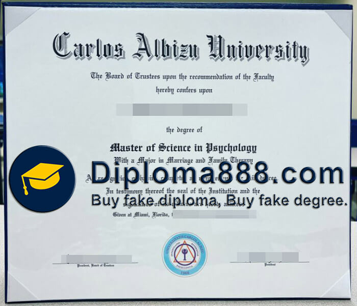 Carlos Albizu University diploma