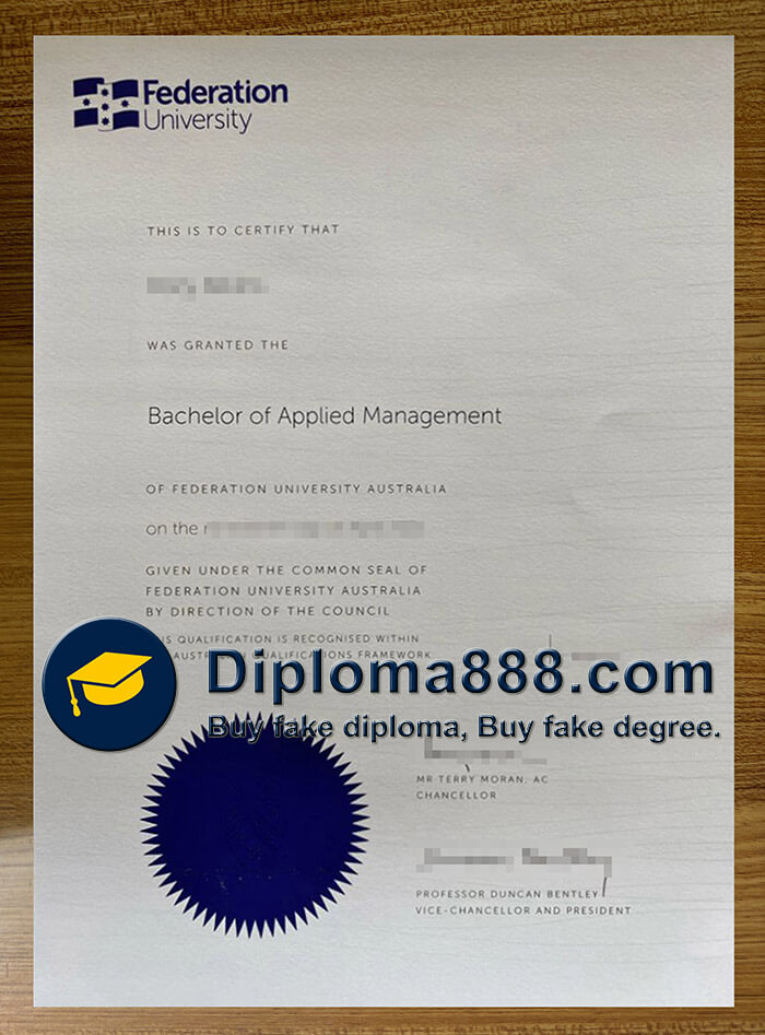 Federation University diploma