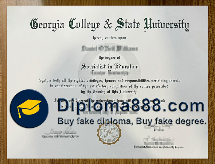 Georgia College State University diploma