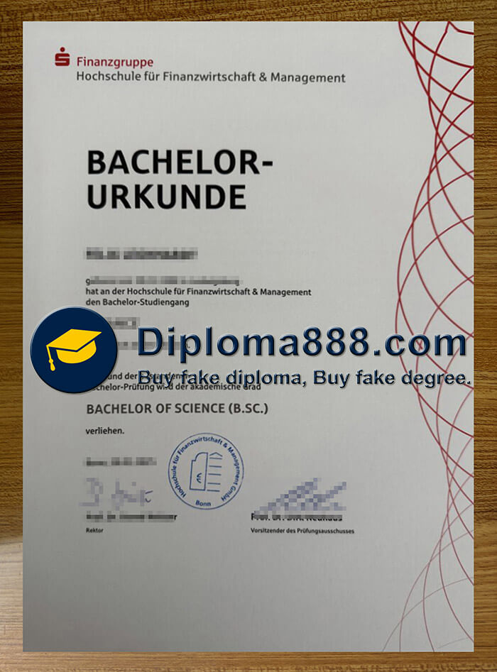 Hochschule für Finanzwirtschaft Management Zeugnis