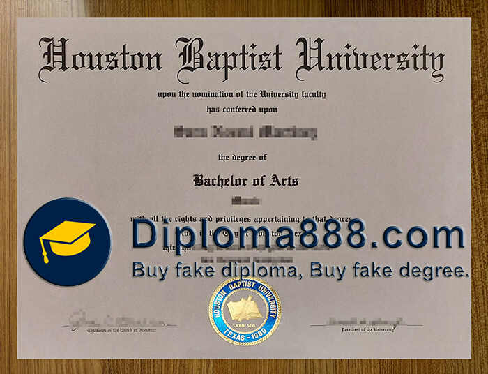 Houston Baptist University diploma