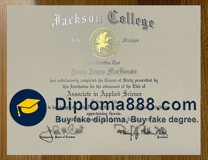 Jackson College diploma