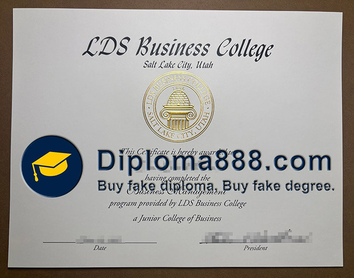 LDS Business College diploma