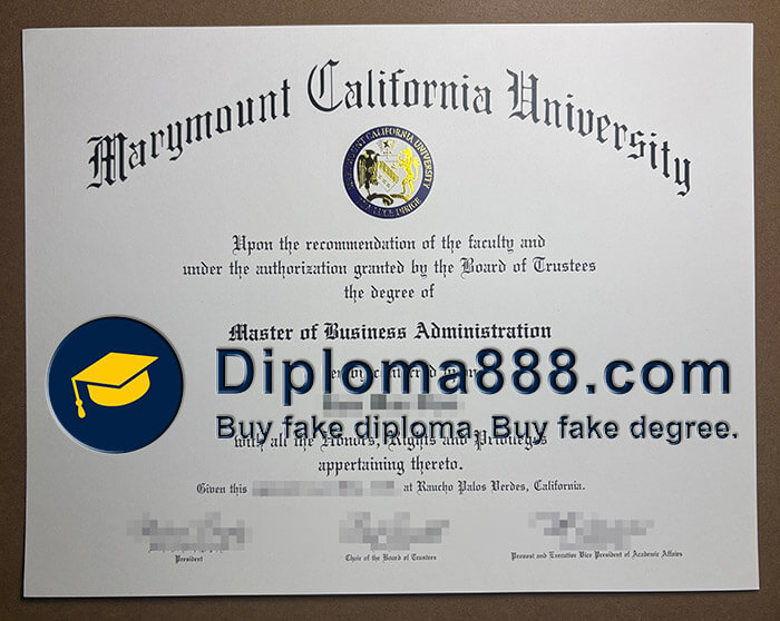 Marymount California University diploma