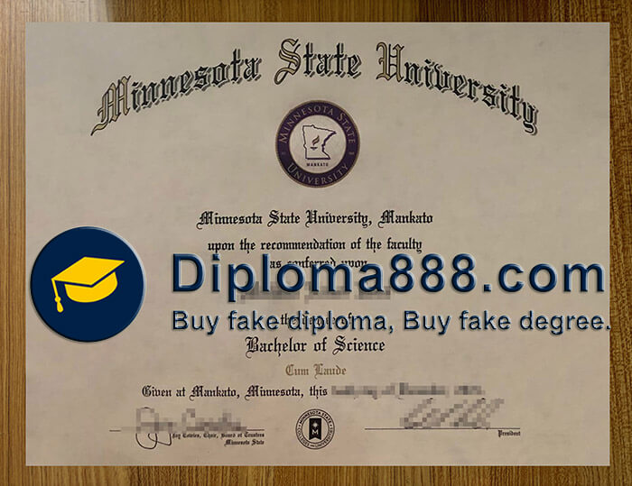 Minnesota State University Mankato diploma