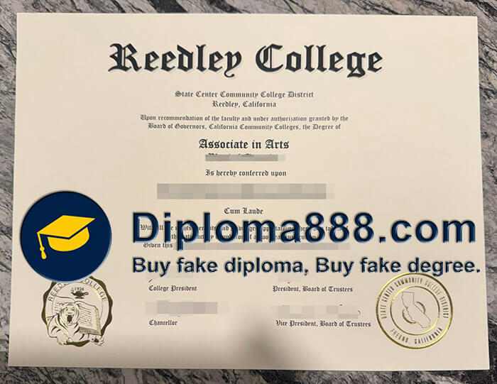 Reedley College diploma