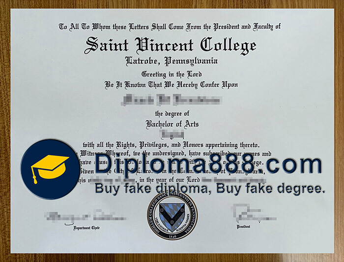 Saint Vincent College diploma