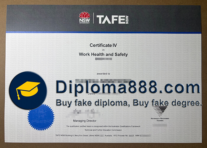 TAFE NSW IV certificate