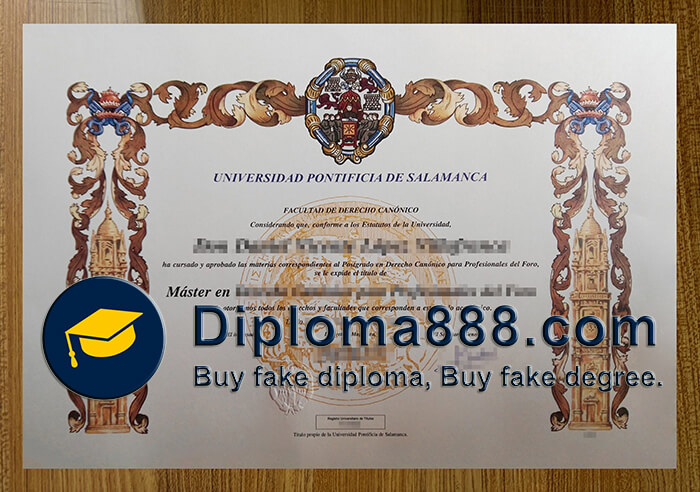 Universidad Pontificia de Salamanca diploma