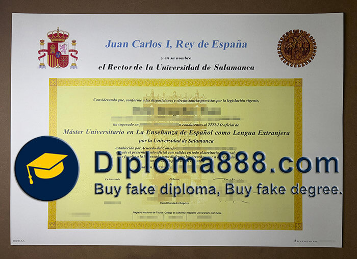 Universidad de Salamanca diploma