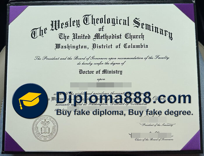 Wesley Theological Seminary diploma