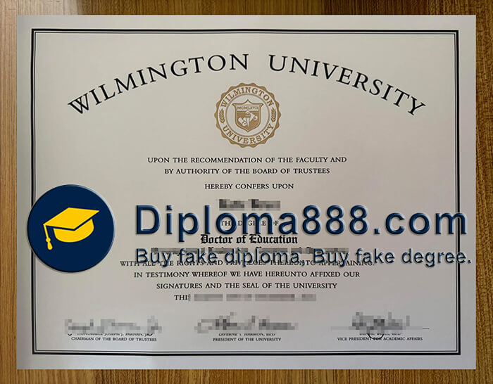 Wilmington University diploma