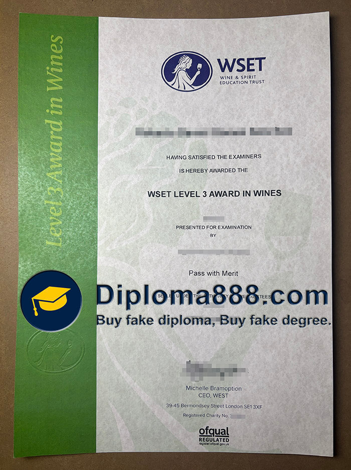 Wine Spirit Education Trust diploma