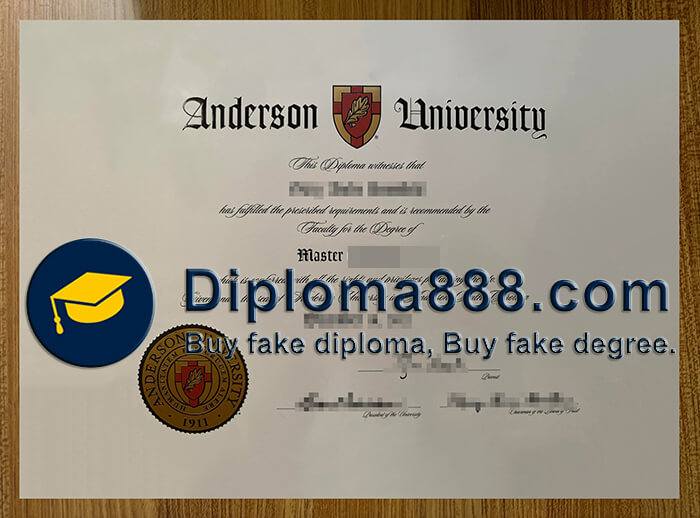 Anderson University diploma