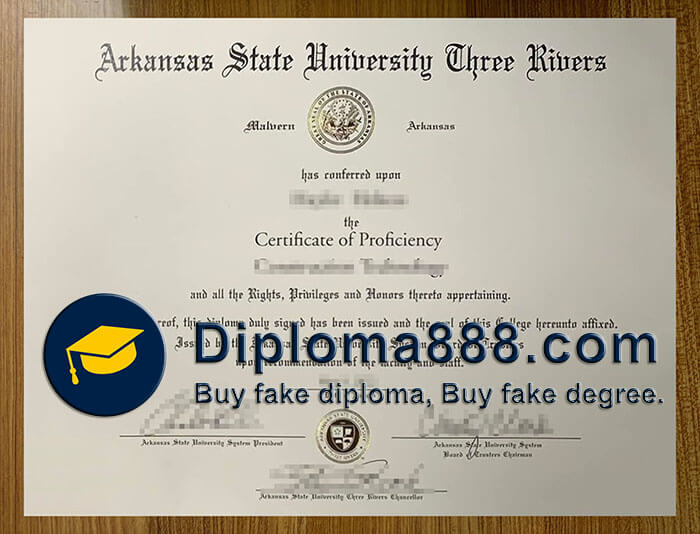 Arkansas State University Three Rivers diploma