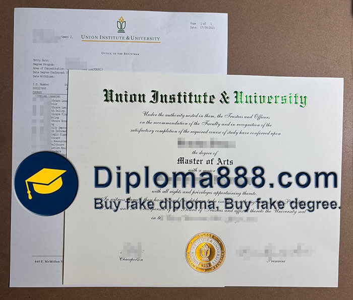 Union Institute University diploma