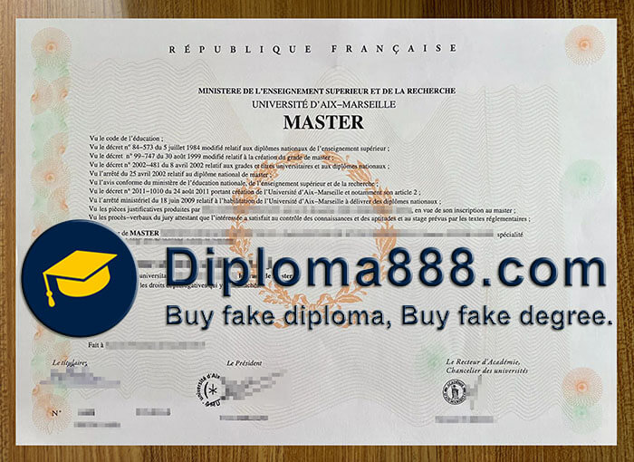 Université d'Aix-Marseille diploma