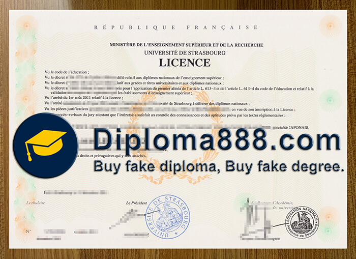 University of Strasbourg diploma