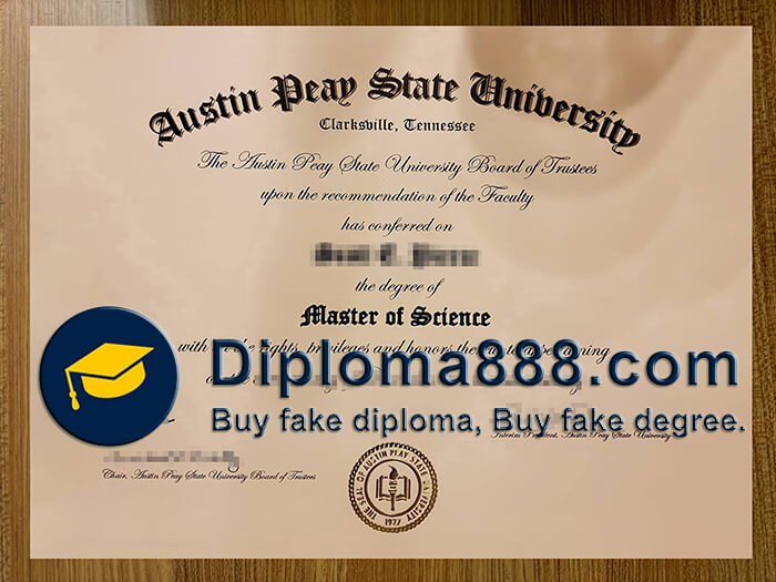 Austin Peay State University diploma
