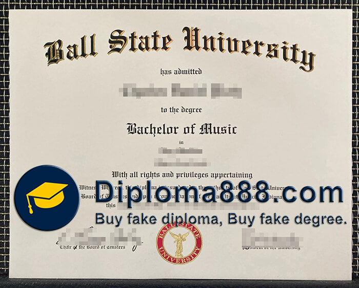 Ball State University diploma