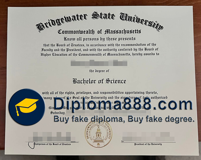 Bridgewater State University diploma