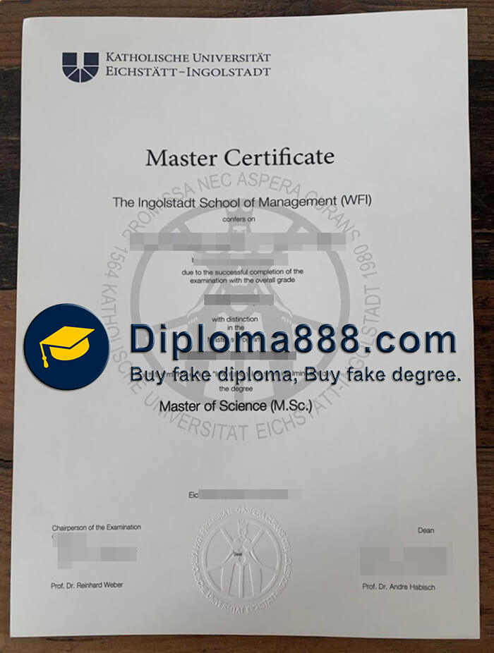 Katholische Universität Eichstätt Ingolstadt diploma