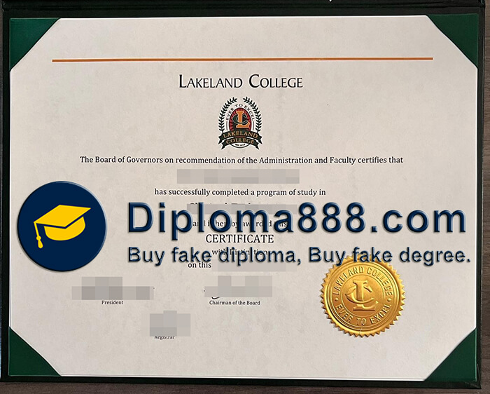 Lakeland College diploma