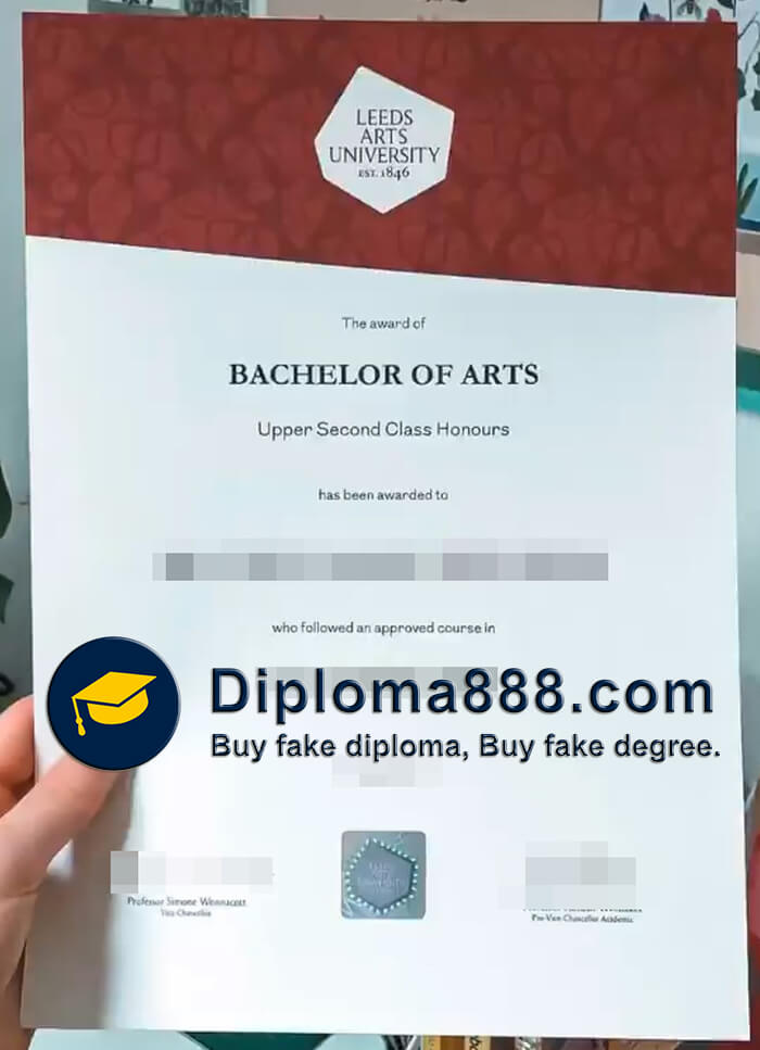 Leeds Arts University diploma