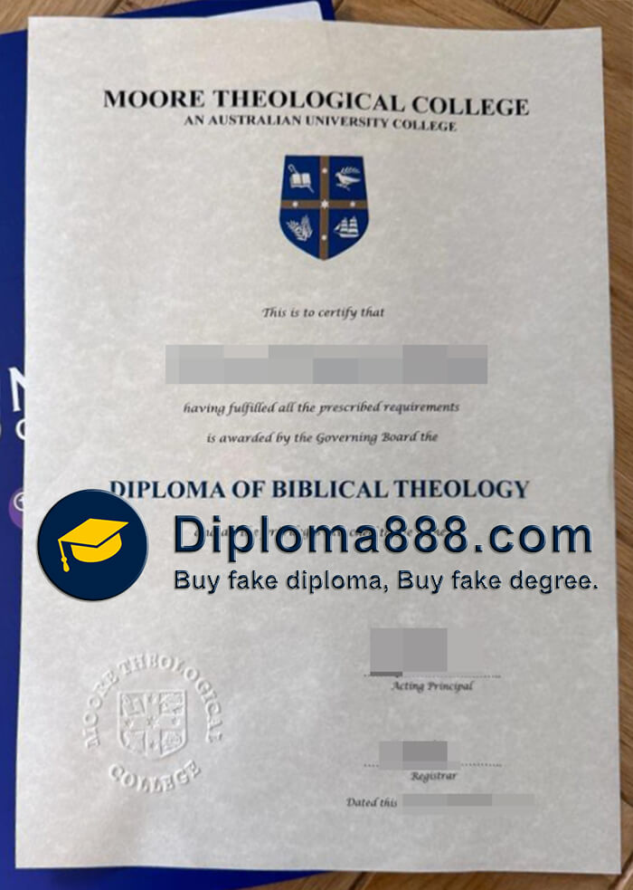 Moore Theological College degree