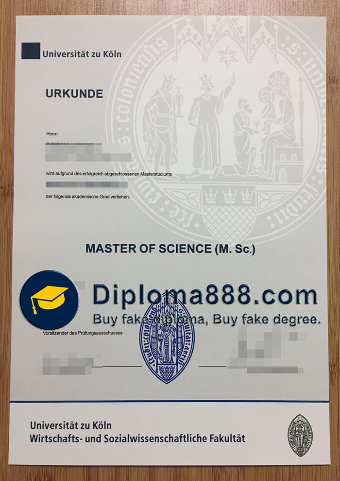 Universität zu Köln Urkunde