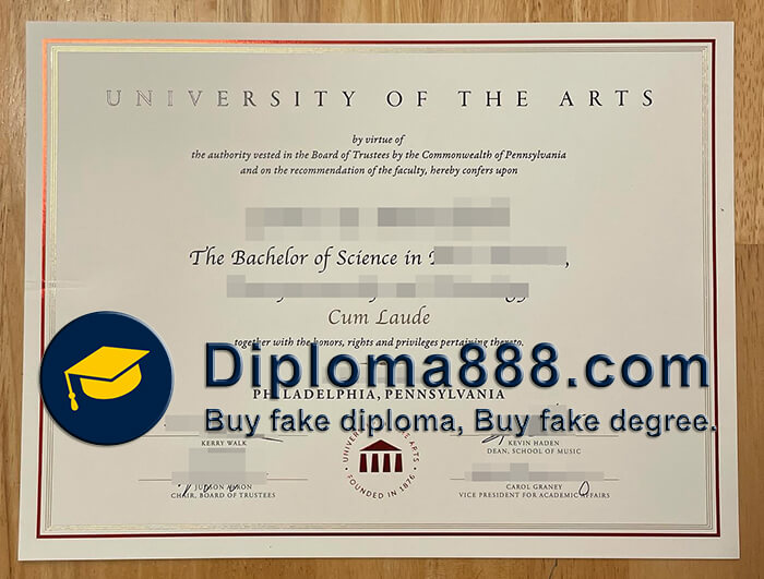 University of the Arts diploma