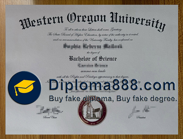 Western Oregon University diploma
