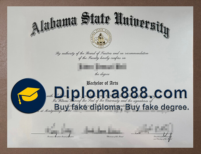 Alabama State University diploma