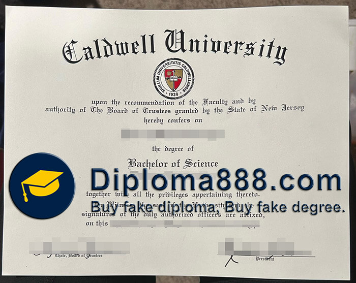 Caldwell University diploma