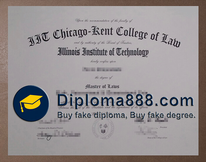 Chicago Kent College of Law diploma