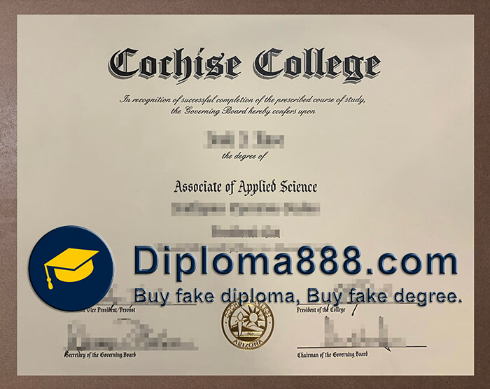 Cochise College diploma