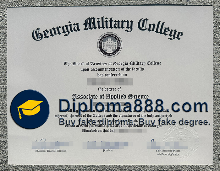 Georgia Military College diploma