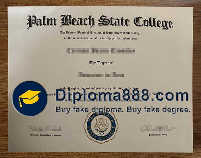 Palm Beach State College diploma