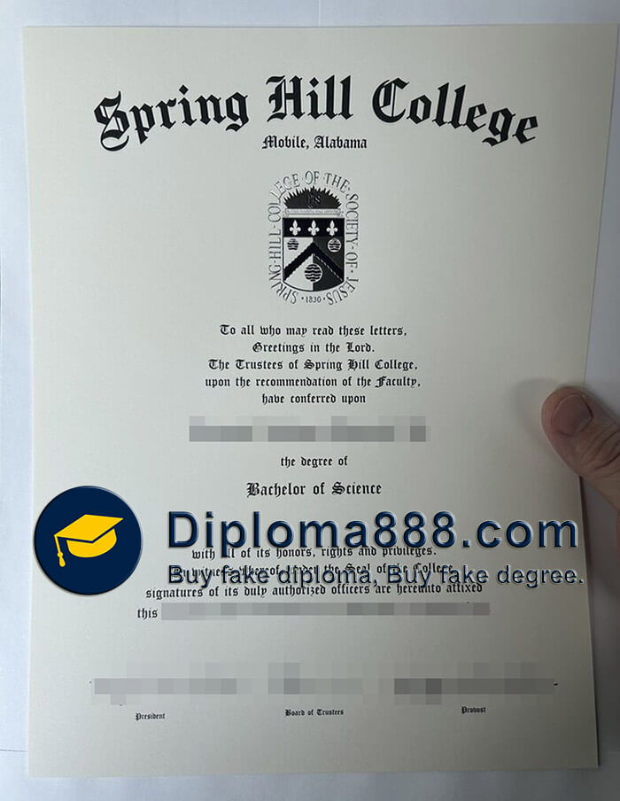 Spring Hill College diploma