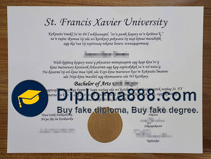 St Francis Xavier University diploma