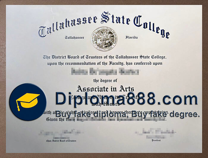 Tallahassee State College diploma