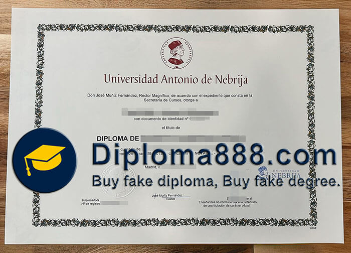 Universidad Antonio de Nebrija degree