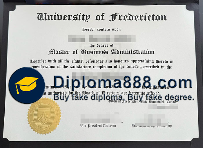 University of Fredericton diploma