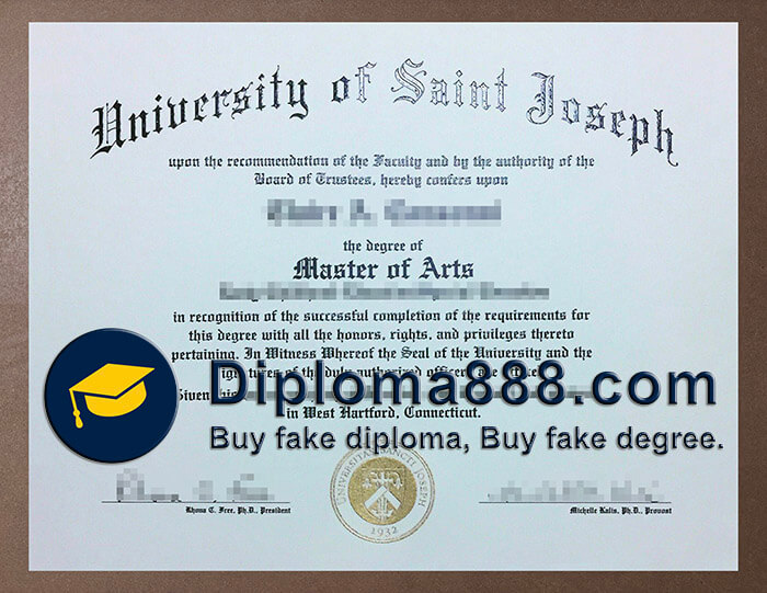 University of Saint Joseph diploma